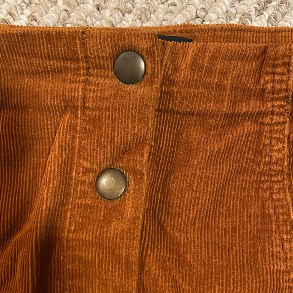 TOPSHOP mini tan/brown corduroy skirt US 6 - Picture 3 of 3